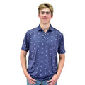 Men's Skull scatter S/S polo
