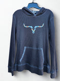 Emb Aztec Steer Thermal PO Hoody - Black