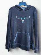 Emb Aztec Steer Thermal PO Hoody - Black