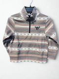 YTH Striped Serape Fleece Cadet - Brown