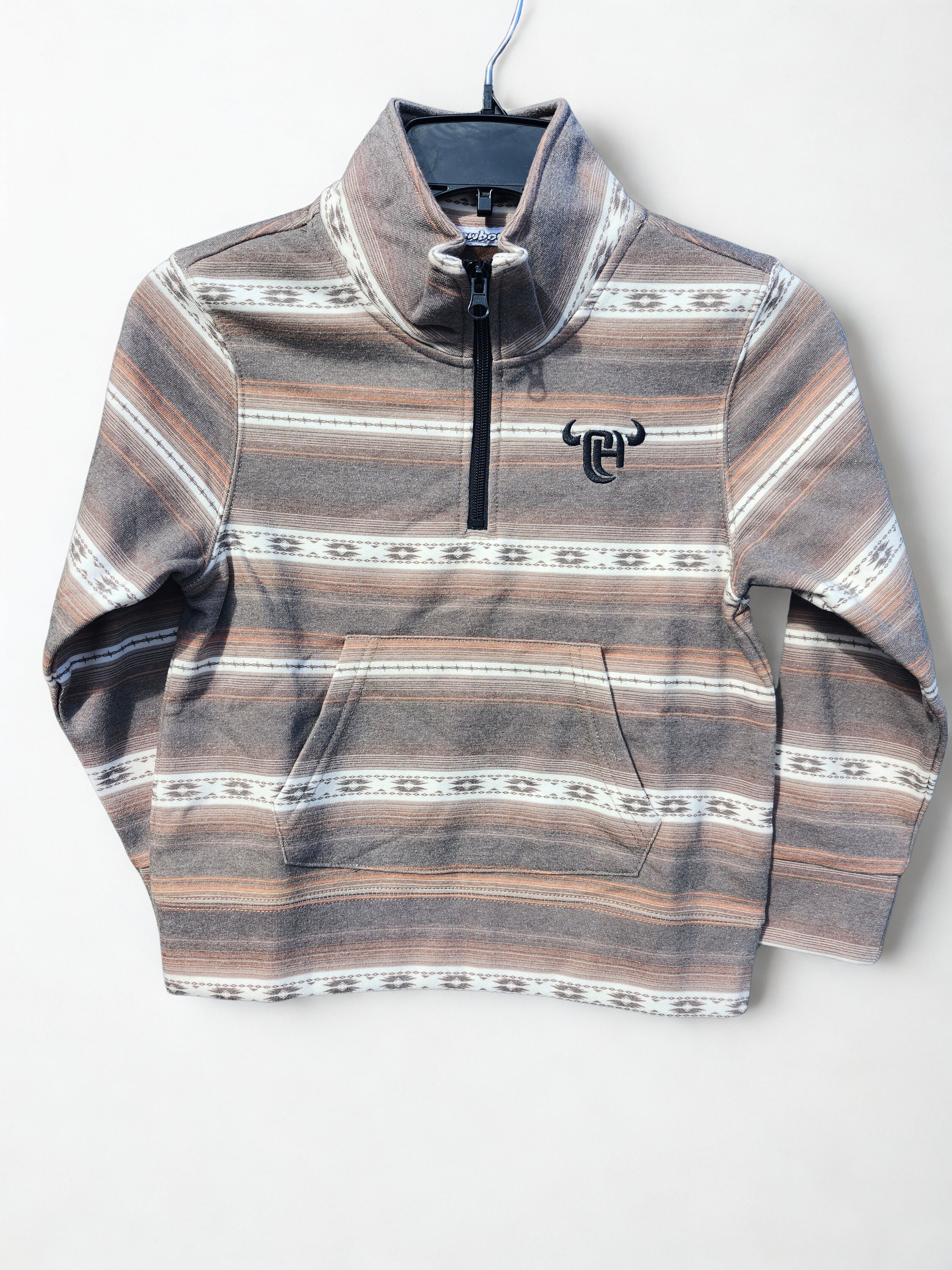 YTH Striped Serape Fleece Cadet - Brown