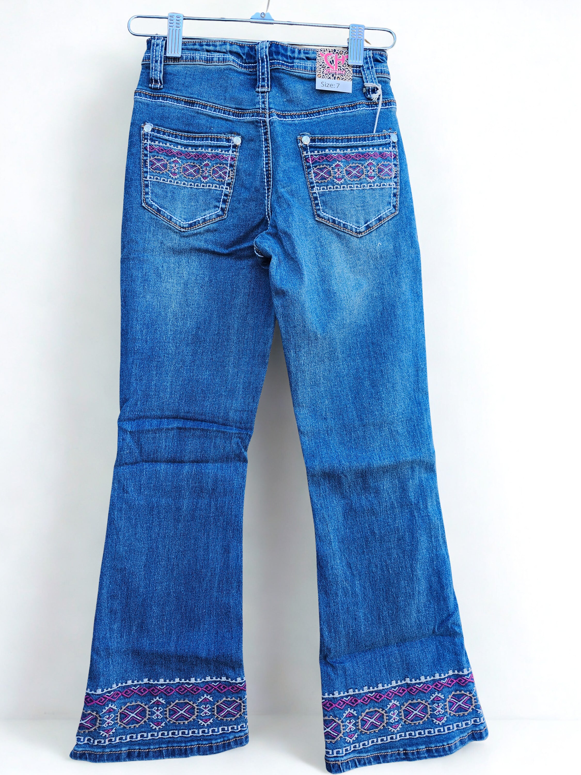 YTH Aztec wrap boot cut jean