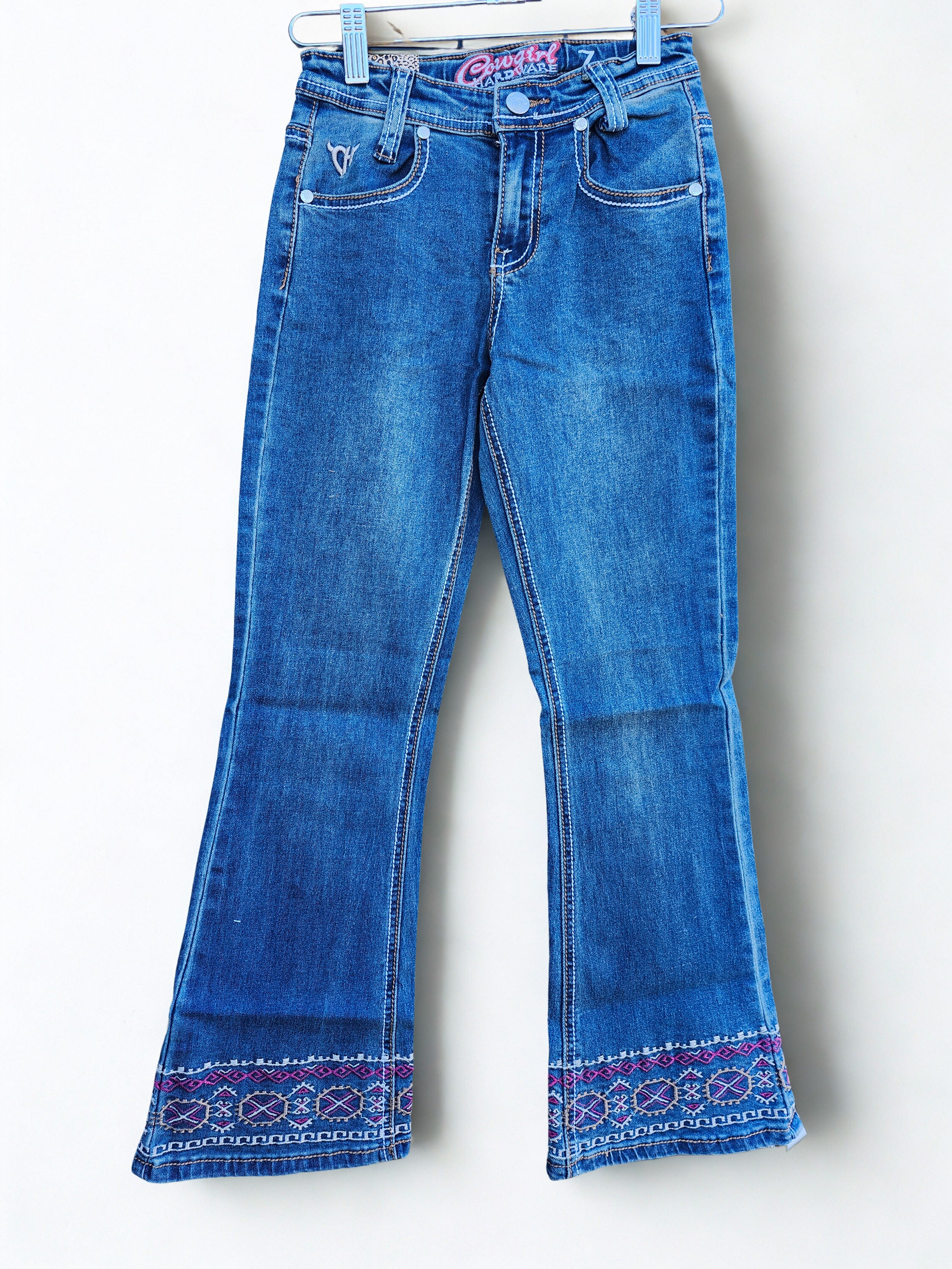 YTH Aztec wrap boot cut jean