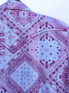 YTH Classic Bandana L/S Print - Pink/White