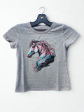 YTH Watercolor Horse S/S Tee, Grey