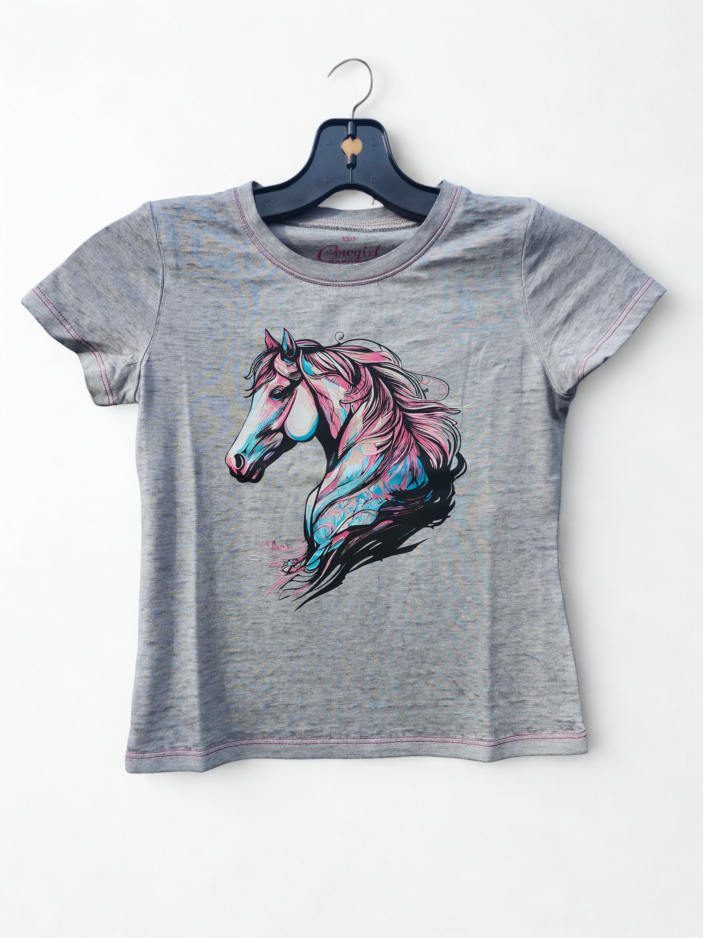 YTH Watercolor Horse S/S Tee, Grey