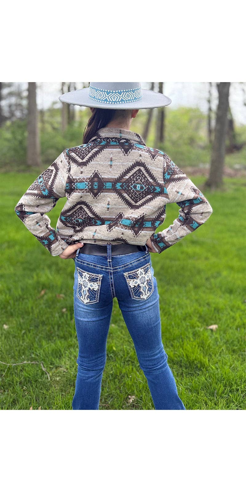 Girls' Western Bootcut Jeans - MCGJ-HX-30