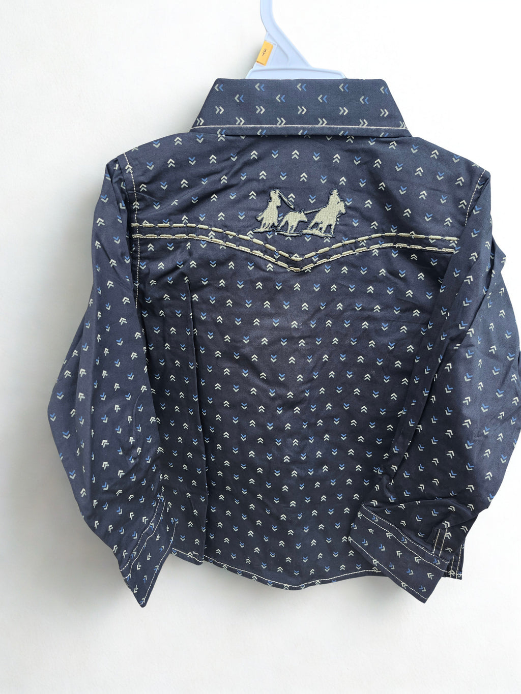 TOD Muted Chevrons L/s Print - black