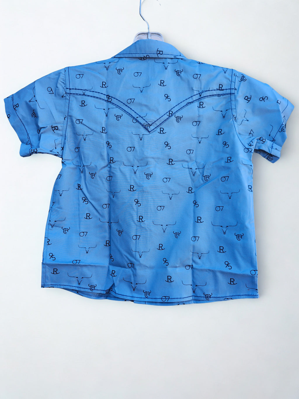 TOD Muted Branding Irons S/s Print - Ind. Blue