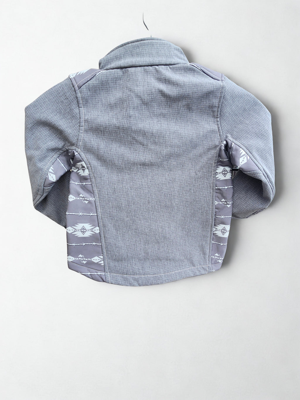 INF/TOD Tonal Aztec Accent Poly Shell Jacket - Grey