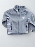 INF/TOD Tonal Aztec Accent Poly Shell Jacket - Grey