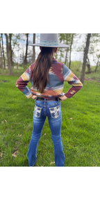 Girls' Western Bootcut Jeans - MCGJ-HX-30
