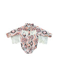 Aztec LS Pearl Snap Onsie
