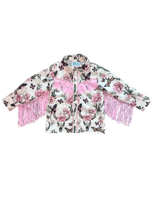 Cactus Floral LS Pearl Snap Shirt