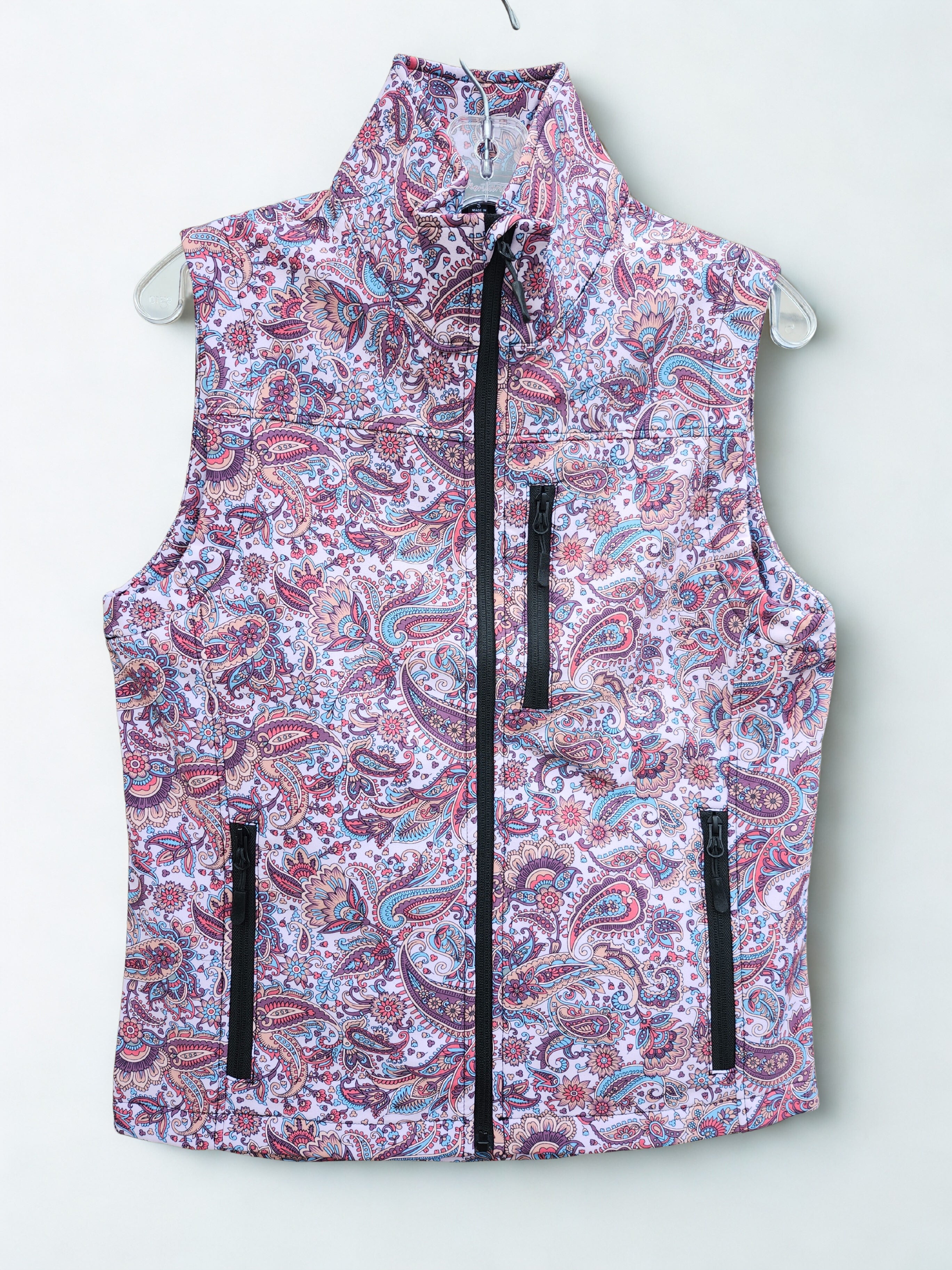Purple Aztec Softshell Vest
