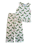 2PC Green & Pink Horse Set