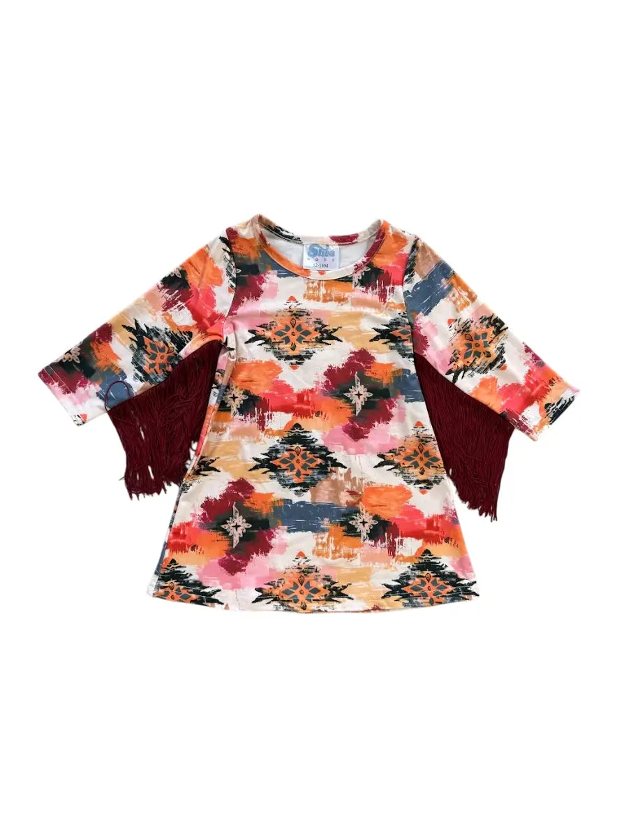 Aztec Fringe Dress