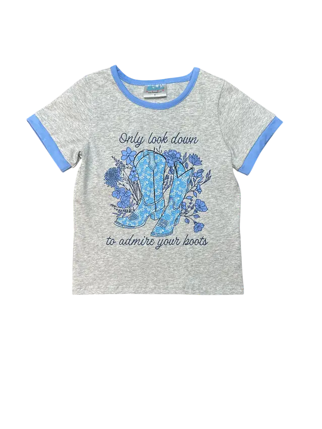 Only Look Down To Admire Your Boots SS Shirt