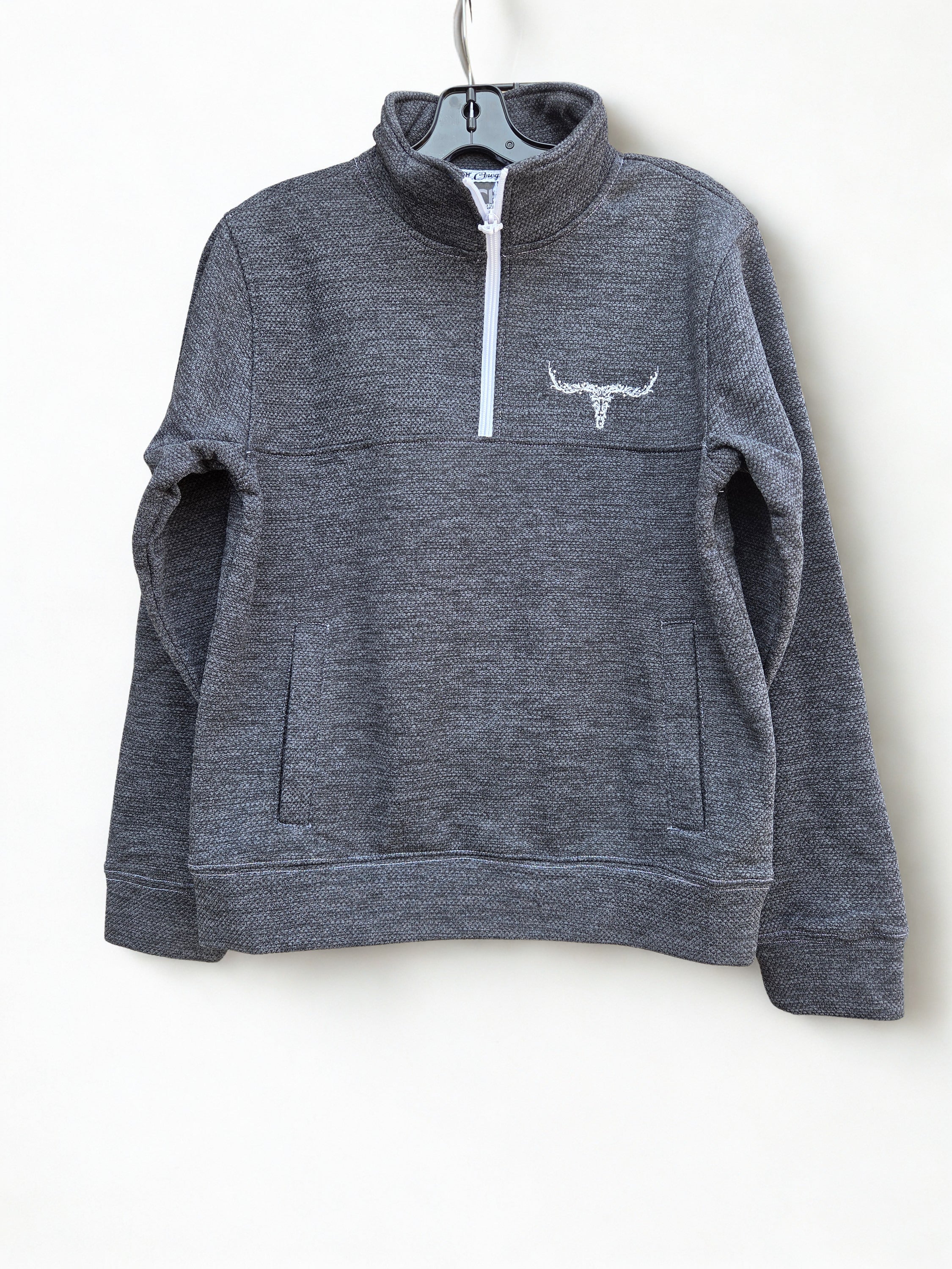Vine Skull Knobby Fleece Cadet - Black heather