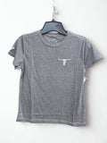 YTH Skull Premium S/S Tee, Charcoal